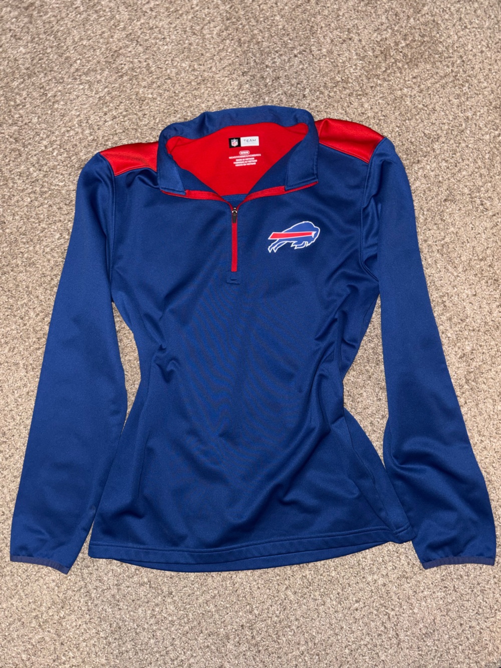 Buffalo Bills Blue Quarter Zip